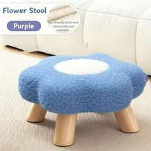 Flower & Mushroom Stool, Household Cloud Bench, Living Room Sofa, Cute Bedroom Vanity Stool, Shoe Changing - Multicolor - View 16