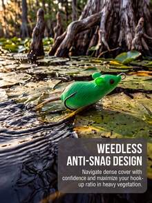 GOTURE 3D Eye Soft Floating Mouse & Frog Bait, 9g/10g Suitable For Black Bass/Trout (Mixed Color, 5.2-6.5cm), Freshwater/Saltwater Casting Mini Mouse & Frog Lure - Multicolor - View 4