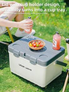 [URBANWAVE] 50-Can Heavy Duty Cooler Box, Durable Wheeled Fridge, 48-Hour Deep Freeze Ice Retention, Portable Insulated Cooler For Fishing, Camping, Beach, Picnic And Road Trips - A - View 5