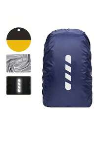 30-40L Reflective Canvas Backpack Rain Cover, Fluorescent Backpack Rain Poncho, Waterproof Foldable Hiking Raincover, Suitable As Gift For Students And Office Workers. Applicable For Outdoor Activities, Rainy Season, Anti-Dust/Anti-Theft/Cycling/Hiking/Camping/Travel, Nighttime Use. 2026 New, Back To School Season, Multiple Colors Available - A - View 15