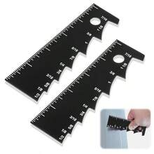 2 Pcs Seet Ml Scri Tools Wit Clear 1/8"-7/16" Scale Seet Marker And Measu Tool Durable Steel Body  Precision Layout And Measu - Black - View 1