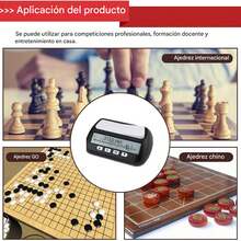 Digital Chess Clock With Audible Alarm, Portable Digital Clock With Alarm For Board Games, With Basic, Reward, Timer And Programmable Timer Functions, Suitable For Various Board Games - Black - View 11