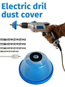 Cubierta antipolvo, taladro de impacto a prueba de polvo, accesorio a prueba de polvo para taladro eléctrico doméstico, accesorios a prueba de polvo, herramientas - A - Ver 4