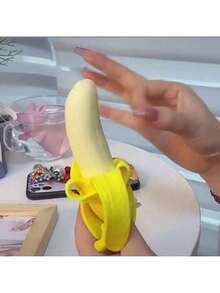 1 món đồ chơi bóp mềm hình bánh hamburger giống thật, đồ chơi giảm căng thẳng, mô hình trang trí bánh, đồ chơi độc đáo - bánh rán - Xem 5