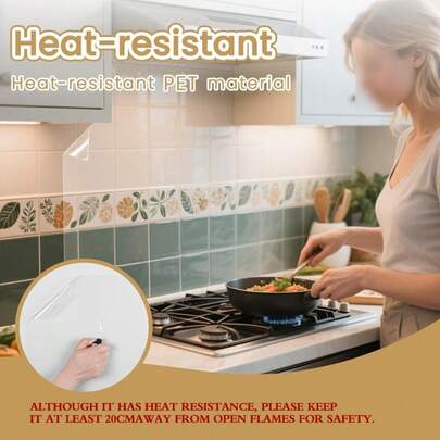 1 Roll Transparent Thickened Self-Adhesive Protective Film, Waterproof, Oil-Resistant, Heat-Resistant, With Self-Adhesive Transparent Wallpaper, Suitable For Desktops, Walls, Coffee Tables, Dining Tables, Furniture, Kitchen Renovation, Transparent Protective Film, Cat Claw Protective Film