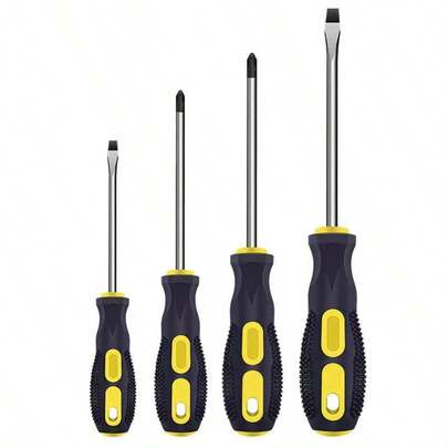 10 pezzi Set di Cacciaviti: Cacciavite, Cacciavite a Testa Piatta, Cacciavite Anti-Elettrico, Cacciavite a Stella, Magnete Potente, Kit di Riparazione Domestica