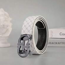 合金自动扣男士皮带，质感奢华，商务休闲户外服饰 - 彩色 - 查看 11