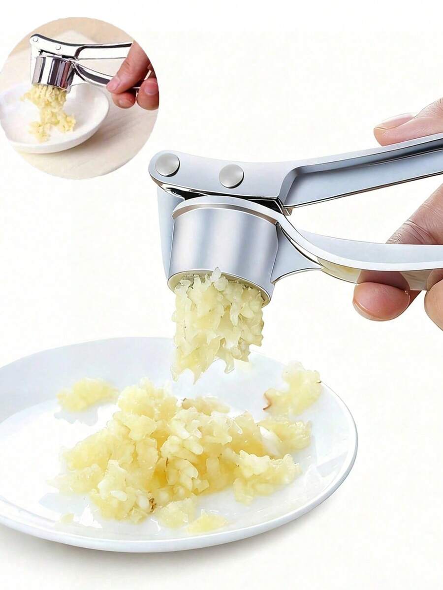 1 cái dụng cụ ép tỏi bằng thép không gỉ, máy băm tỏi thủ công, máy băm gừng, dụng cụ nhà bếp, máy nghiền tỏi chuyên nghiệp chống gỉ, dễ ép và dễ vệ sinh, thiết thực và dễ sử dụng, máy băm tỏi thủ công, máy băm gừng, dụng cụ chế biến rau củ quả, dụng cụ nhà bếp, vật dụng thiết yếu trong gia đình, dụng cụ nhà bếp sáng tạo, thích hợp cho khách sạn, nhà hàng, nhà bếp và gia vị.