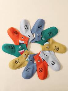 10 Pairs Kids Socks, Versatile Comfortable Mid-Calf Socks, Cartoon Fashionable Children Socks - Multicolor - View 7