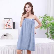 Khăn tắm dạng ống có thể mặc được, mềm mại và thân thiện với da, phù hợp cho sử dụng tại salon hoặc nhà. - nhiều màu - Xem 7