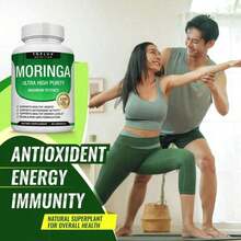 Moringa Capsules 1200mg - Pure Moringa Powder For Immune, Gut Health 90 Capsules - 1PCS - 查看 4