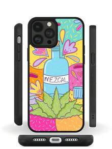 Funda para Celular Resistente Calidad Superior Diseño Mezcal Compatible Todas las Marcas M616 - Negro - Ver 2