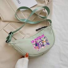 Hasbro 1个卡通女巫狩猎尼龙斜挎包，饺子造型，轻便简约 - 彩色 - 查看 9