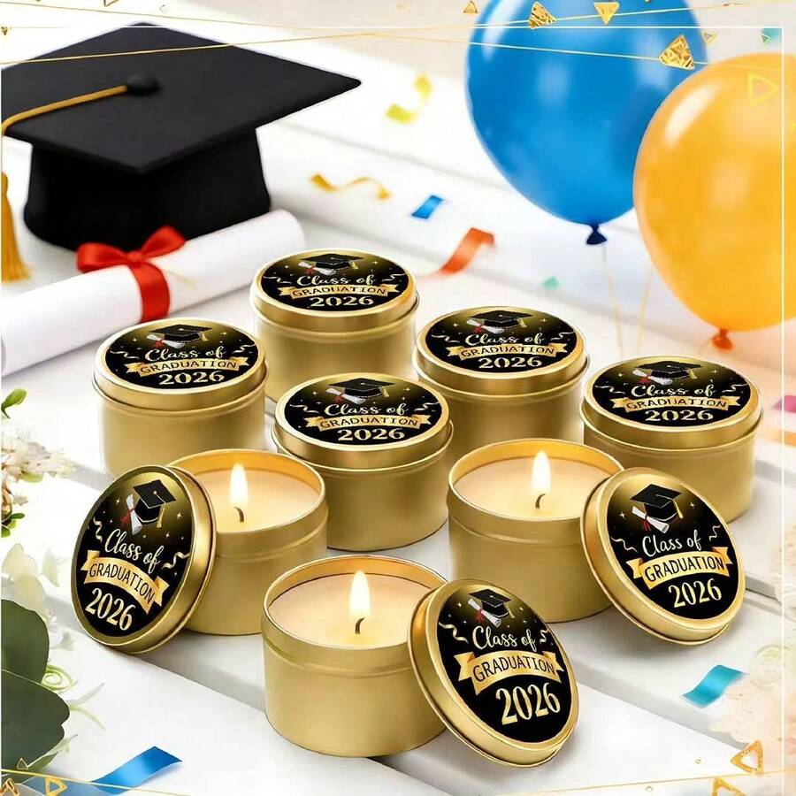 2026年大学、高中、硕士、博士、护士或护理专业毕业典礼蜡烛礼物 - 独特的大学毕业祝贺礼物 - 畢業季禮物蠟燭 - 查看 1