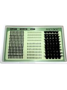 New 5D Fluffy Lash Clusters 200D Eyelash Clusters Spikes Eyelash With Bottom Lashes Clusters Thick Cluster Eyelash Extensions C/D Curl Lashes Clusters 290 Pcs Individual Lashes 10-18MM Cosplay 3D Spiky Wispy Thick Mink Fake Eyelashes Makeup Lash Clusters, Eyelash Clusters, Reusable Bottom Lashes Eyelash Clusters Volume Individual Lashes DIY Spiky Lash Extension Manga Cluster Eyelash Extensions Mink Strips Lashes Thick,Individual Eyelashes, Lashes, Fake Lashes - 黑色 - 查看 4
