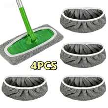 1-6pcs Microfiber Mop Cloth Absorbent Sponge Replacement Reusable Suitable For Swifer Flat Mop Household Accessories Bathroom - Multicolor - View 15