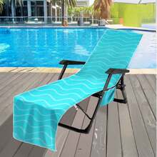 1 chiếc bọc ghế bãi biển, dòng sản phẩm độc quyền mùa hè, bọc ghế nằm hồ bơi bằng sợi siêu mềm, nhanh khô, bọc ghế bãi biển có túi, phụ kiện kỳ nghỉ, vật dụng cần thiết khi đi du lịch. - A - Xem 6