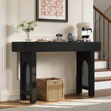 Bench Table - Black + MDF - View 4