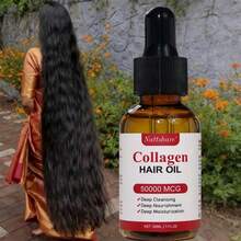 Nattshare 50000微克胶原蛋白强韧护发油，适用于头发和胡须，男女通用，效果显著，修复干枯受损发质，滋润头皮按摩油，令头发更显浓密。 - 正裝 - 查看 2