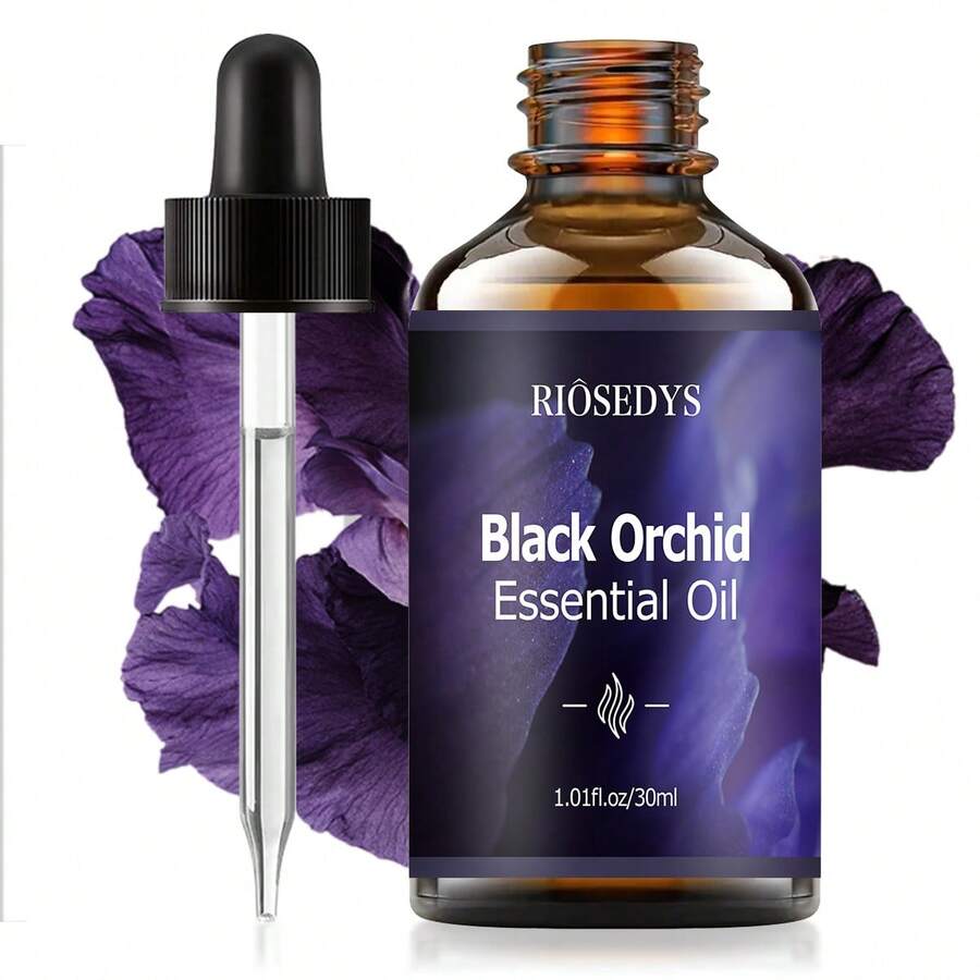 Riosedys 30ml Black Orchid Essential Oil, Refreshing And Pleasant, Suitable For Aromatherapy Diffusers, Humidifiers, And Scented Candles. Suitable For All Genders And All Skin Tones. - Black Orchid - 查看 1