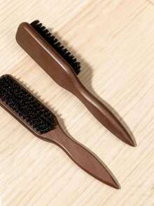 1pc Men's Beard Brush Styling Comb Multi-Function Trimming Tool Fine-Tooth Design Evenly Applies Pomade For Home And Travel Use - One Size - View 4