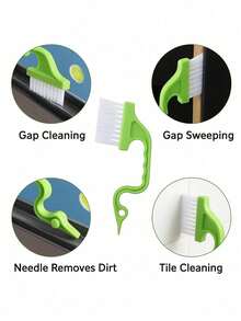 1pc Mini Soft Bristle Dusting Brush, Computer Keyboard Gap Cleaning Soft Brush, Home Desktop Dusting Tool, Office Cleaning Dusting Brush - Multicolor - View 2