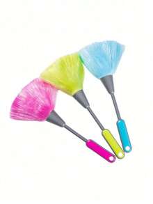 1pc Mini Soft Bristle Dusting Brush, Computer Keyboard Gap Cleaning Soft Brush, Home Desktop Dusting Tool, Office Cleaning Dusting Brush - Multicolor - View 6