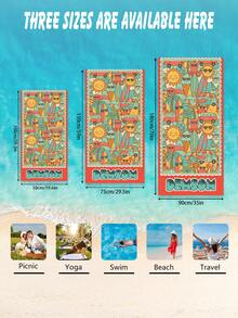A Personalized Children's Beach Towel, A Perfect Summer Birthday Gift, Suitable For All Kinds Of Summer Occasions. Customize Beach Towels And Accessories For The Beach, Pool, Travel, Camping, Yoga, And More. - Multicolor - View 3