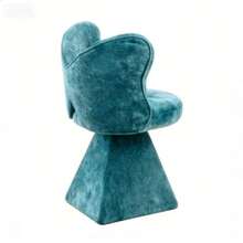 Vanity Chair With Butterfly Backrest, Swivel Accent Chair, Dining Chairs, Makeup Stool For Bedroom Care Trolley, Suitable For Living Room, Dining Room, Study And Leisure Areas - Blue - View 9