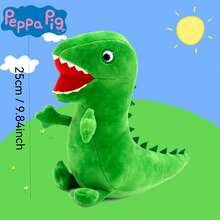 Hasbro 小猪佩奇毛绒玩偶摆件，创意卡通摆件和玩具，可作为节日礼物 - 彩色 - 查看 18