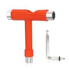 YOUSHARES Skateboard Tool, T-Bone Roller Skate Tool New, Multi T Tool For Skateboard T-Type Tool (Black) - A Tool_orange - View 8