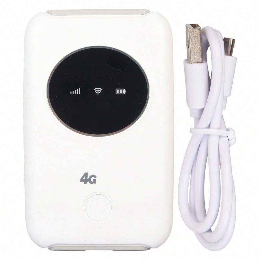 4G LTE USB WiFi Modem 150Mbps Unlocked 4G WiFi SIM Card Slot Built in 3200MAh Wireless Portable WiFi Router - Blanco - Ver 1