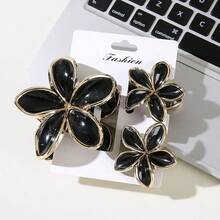Bộ 3 kẹp tóc hình hoa mộc lan viền vàng thanh lịch dành cho nữ, phù hợp với kiểu tóc hàng ngày và các bữa tiệc, mùa hè, kỳ nghỉ, du lịch. - Nhiều màu - Xem 17