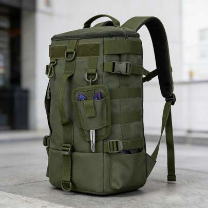 Men's Fishing Sling Backpack Tackle Bag, Multi-Pocket Crossbody Fishing Gear Storage Pack For Fishing Equipment, Lures, Tools & Accessories, Unisex Outdoor Fishing Organizer Bag With Large Capacity Compartments, Lightweight Durable Shoulder Backpack For Fishing, Hiking, Camping, Trekking & Outdoor Travel