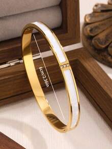 VJS 4pcs/Set Minimalist Luxury Elegant High-End Floral Bracelets, Suitable For Daily Wear, Valentine's Day Gift, Birthday Gift, Mother's Day Gift - Yellow Gold - View 5