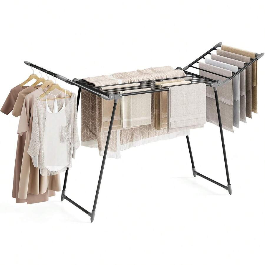 2026 Exclusive New:Airer, Winged Clothes Drying Rack, Foldable Drying ...