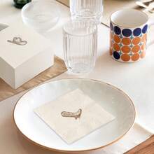 20张/40张/60张装，西部牛仔鸡尾酒餐巾纸，饮料餐巾纸，双层一次性午餐餐巾纸，印有牛仔帽和靴子图案，棕色女牛仔帽靴子图案，牛仔竞技主题一次性纸巾，适用于西部主题派对、牛仔竞技生日派对、牛仔主题婴儿派对 - 查看 6