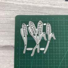 Khuôn cắt kim loại hình bông lúa mì dùng làm thiệp, bộ khuôn dập nổi giấy, khuôn mẫu làm album ảnh, vật tư làm khuôn máy. - MC672 - Xem 6