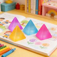 1/3 piezas Juguete sensorial triangular suave, juguete de fidget relleno de gelatina único, juguete para apretar, juguete antiestrés, juguete para los dedos, regalo de cumpleaños, relleno de bolsa de regalo, juguete antiestrés para adultos - Multicolor - Ver 2