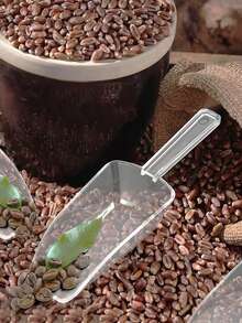 Transparent Plastic Ice Cream Scoop Set, Multi-Purpose, Reusable, Suitable For Ice Cream, Candy, Protein Powder, Party, Kitchen Cooking - View 2