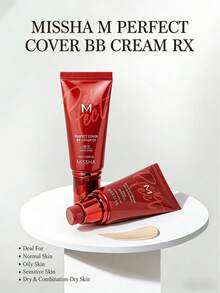 Missha 22号完美遮瑕BB霜 - 浅冷色调 SPF 42 PA+++，50毫升 - 面部遮瑕保湿霜，SPF42/PA+++，适合作为送给女朋友的礼物（色号21） - 22 - 查看 11