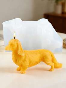 1个腊肠犬造型蜡烛硅胶模具 - 白色 - 查看 6