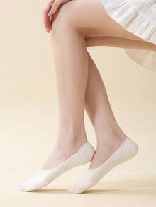 5/7 pares de calcetines invisibles transpirables de estilo minimalista en tonos pastel para mujer, calcetines tipo barco cómodos y suaves, absorbentes, adecuados para uso diario, casual, pareja, deporte, regalo, primavera/verano, todo el año - Multicolor - Ver 5