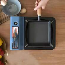 Chảo rán mini vuông bằng gang, chảo chiên trứng kiểu Nhật (Tamago), chảo chống dính dùng trong gia đình, chảo làm bánh kếp không tráng men, truyền nhiệt đều, tương thích với bếp từ và bếp ga. - Xem 6