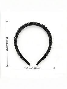 1 pieza Diadema con cristales y rhinestones multicolor, adecuada para fiestas, cumpleaños, uso diario para peinar el flequillo y diadema decorativa para el hogar - Multicolor - Ver 2