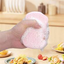 20/12/10/6/1pc Pink Thick High-Density Sponge For Washing Dishes, Color-Coded Sponges That Won'T Stick To Oily Pots, Double-Sided Kitchen Cleaning Cloth - Multicolor - View 7
