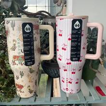 40 Oz  Outdoor Sports Water Cup Water Bottle Stainless Steel Vacuumhydrojug Insulated Cup With Lid And Straw Suitable For Water, Iced Tea Or Coffee. New Product - 彩色 - 查看 2