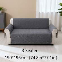 1 tấm bọc ghế sofa bền chắc, dễ vệ sinh, thân thiện với thú cưng, thiết kế chần hình thoi, phù hợp với ghế sofa 1/2/3 chỗ ngồi, thoáng khí suốt bốn mùa, bọc ghế sofa hiện đại có túi bên hông. - Xám - Xem 13