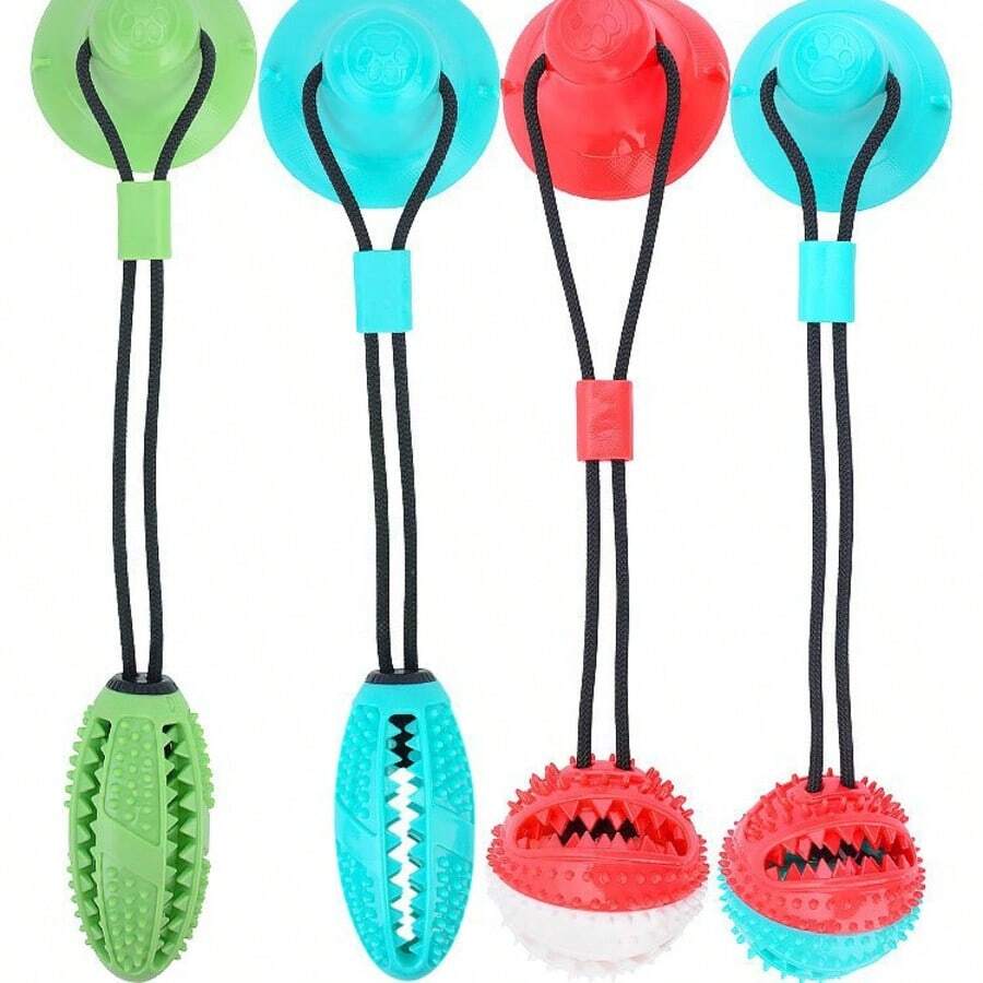 4种颜色可选，狗狗磨牙玩具，适合宠物咀嚼，可用作幼犬训练零食、磨牙绳玩具和解闷益智玩具