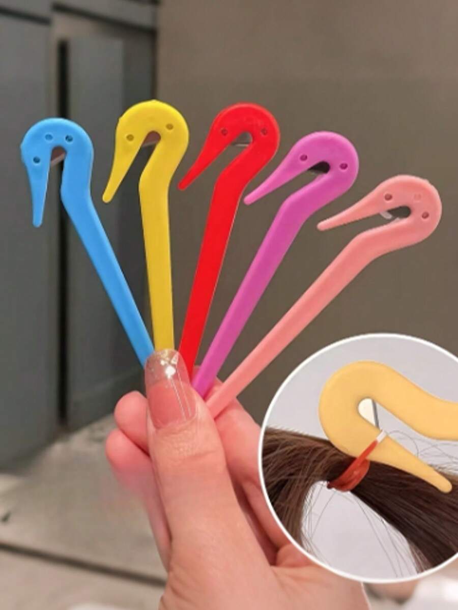 100/5/1pc Portable Hair Tie Remover, Hair Tie Cutter, Non-Damaging Hair Band Remover, Disposable Hair Tie Unlocking Tool